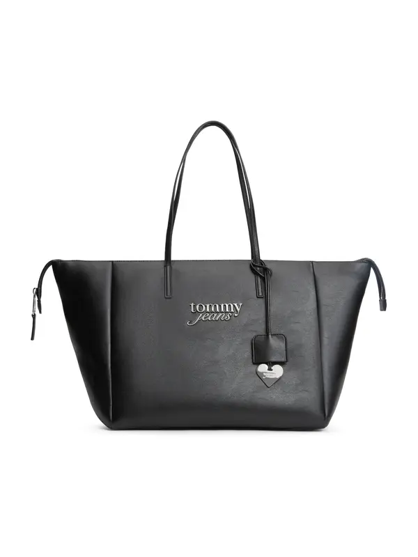 Tommy Jeans Tommy Jeans Shopper torba  crna / srebro
