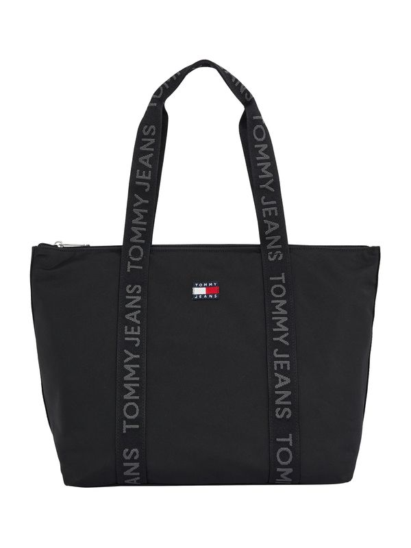 Tommy Jeans Tommy Jeans Shopper torba 'ESS'  tamo siva / crna