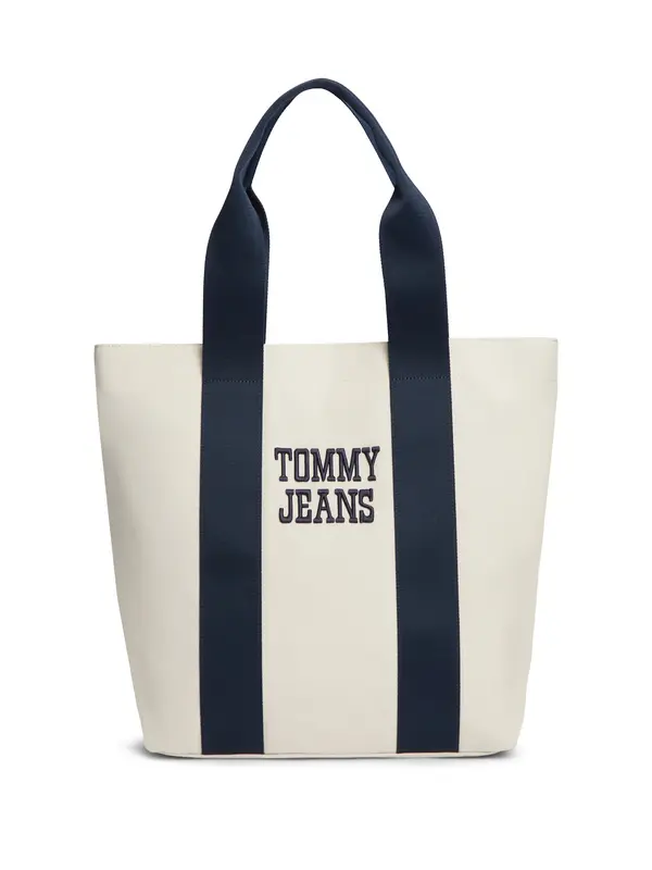 Tommy Jeans Tommy Jeans Shopper torba 'Varsity'  ecru/prljavo bijela / mornarsko plava