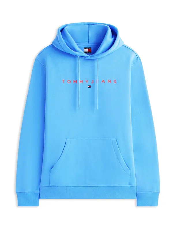 Tommy Jeans Tommy Jeans Sweater majica  azur / svijetlocrvena