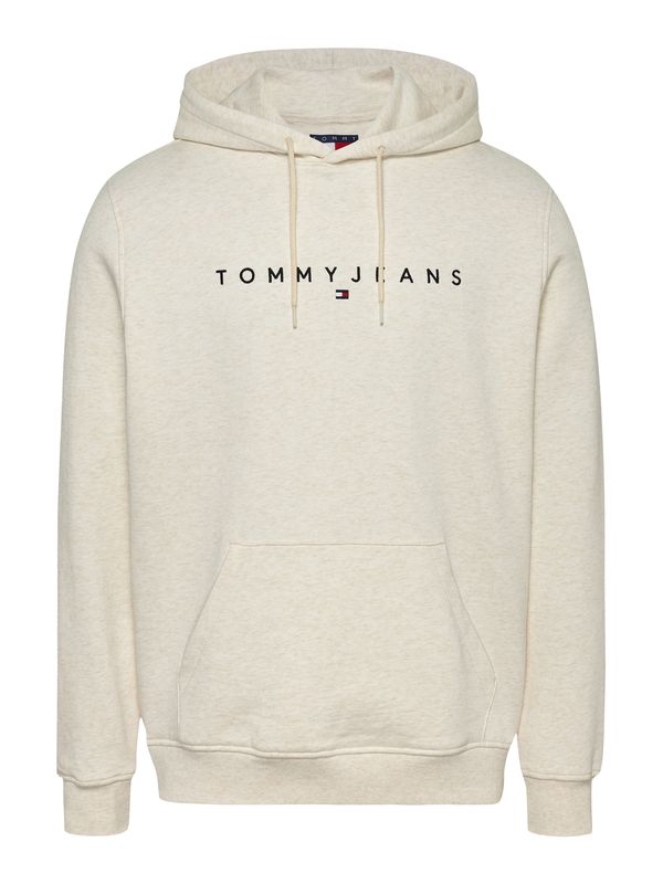 Tommy Jeans Tommy Jeans Sweater majica  bež melange / crvena / crna