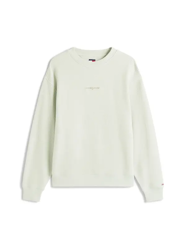 Tommy Jeans Tommy Jeans Sweater majica  bež / mornarsko plava / svijetlozelena / crvena