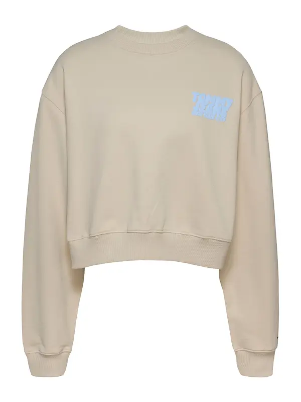 Tommy Jeans Tommy Jeans Sweater majica  bež / svijetloplava