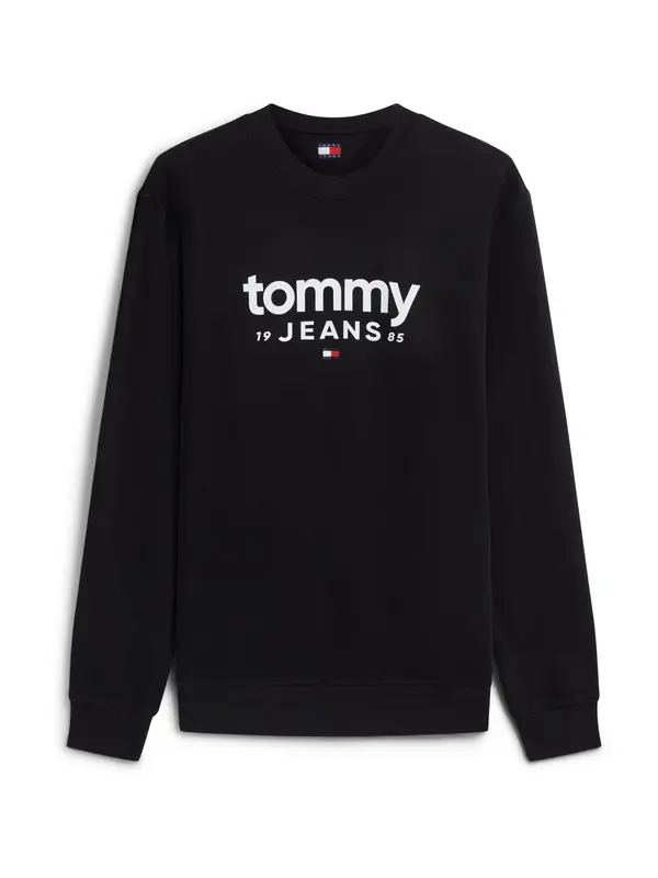 Tommy Jeans Tommy Jeans Sweater majica  crna / bijela