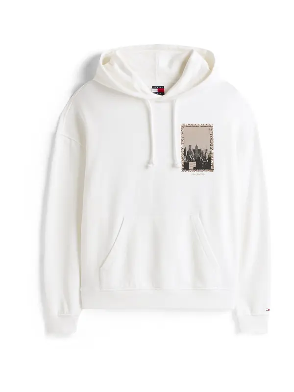 Tommy Jeans Tommy Jeans Sweater majica  ecru/prljavo bijela / cappuccino / tamo siva / crna