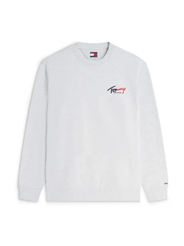 Tommy Jeans Tommy Jeans Sweater majica 'ENTRY'  mornarsko plava / siva melange / crvena