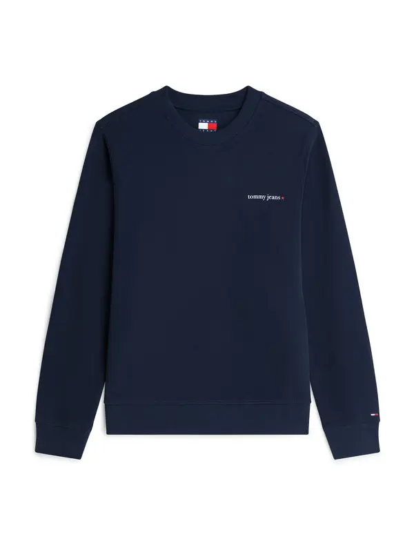 Tommy Jeans Tommy Jeans Sweater majica 'ESS'  mornarsko plava / bijela