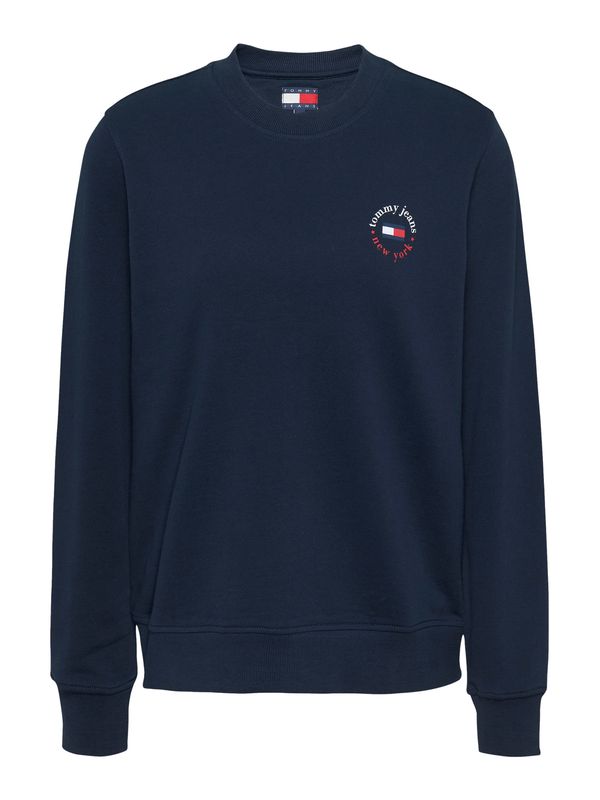 Tommy Jeans Tommy Jeans Sweater majica 'ESSENTIAL'  morsko plava / crvena / bijela
