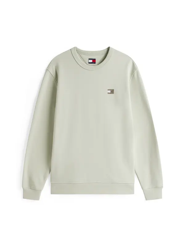 Tommy Jeans Tommy Jeans Sweater majica  maslinasta / svijetlozelena / bijela