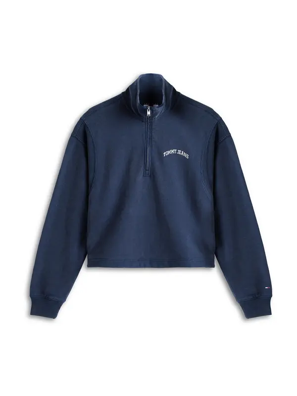 Tommy Jeans Tommy Jeans Sweater majica  mornarsko plava / bijela