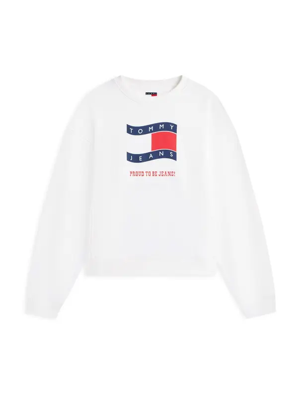 Tommy Jeans Tommy Jeans Sweater majica  mornarsko plava / crvena / bijela