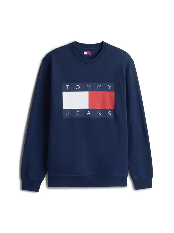 Tommy Jeans Tommy Jeans Sweater majica  mornarsko plava / crvena / bijela