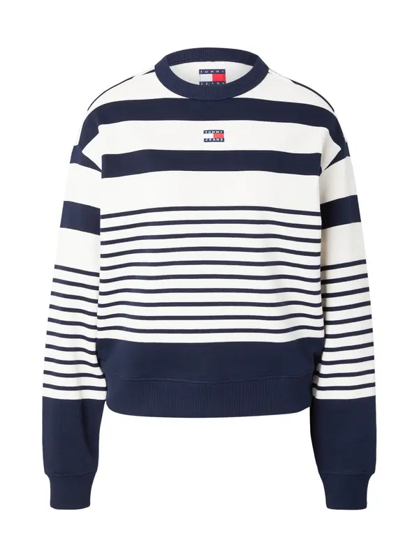 Tommy Jeans Tommy Jeans Sweater majica  morsko plava / bijela