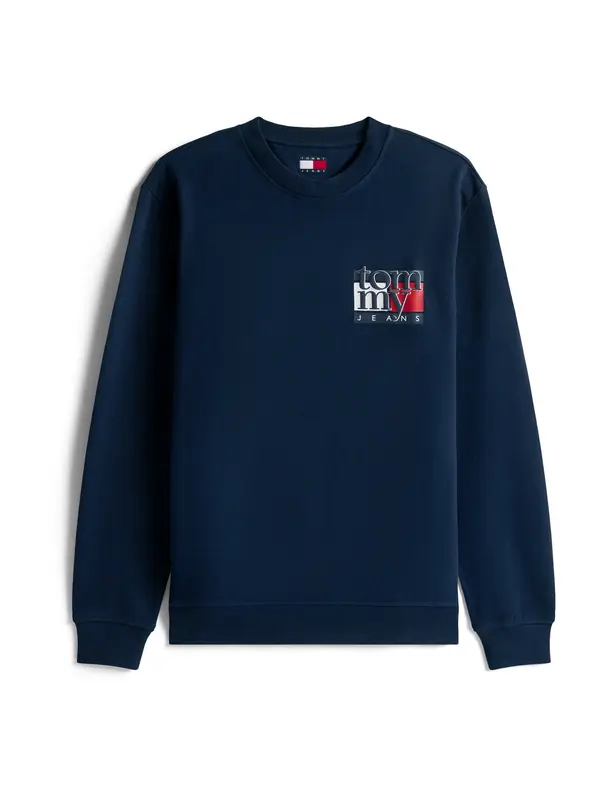 Tommy Jeans Tommy Jeans Sweater majica  morsko plava / crvena / bijela