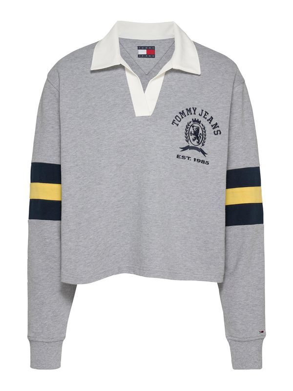 Tommy Jeans Tommy Jeans Sweater majica  morsko plava / limun / siva / bijela