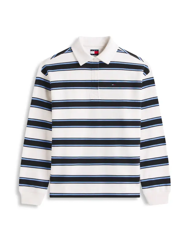 Tommy Jeans Tommy Jeans Sweater majica  morsko plava / svijetloplava / bijela