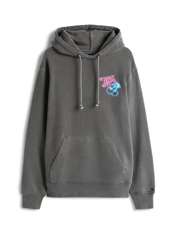 Tommy Jeans Tommy Jeans Sweater majica 'NOVELTY FAIR'  azur / roza / crna