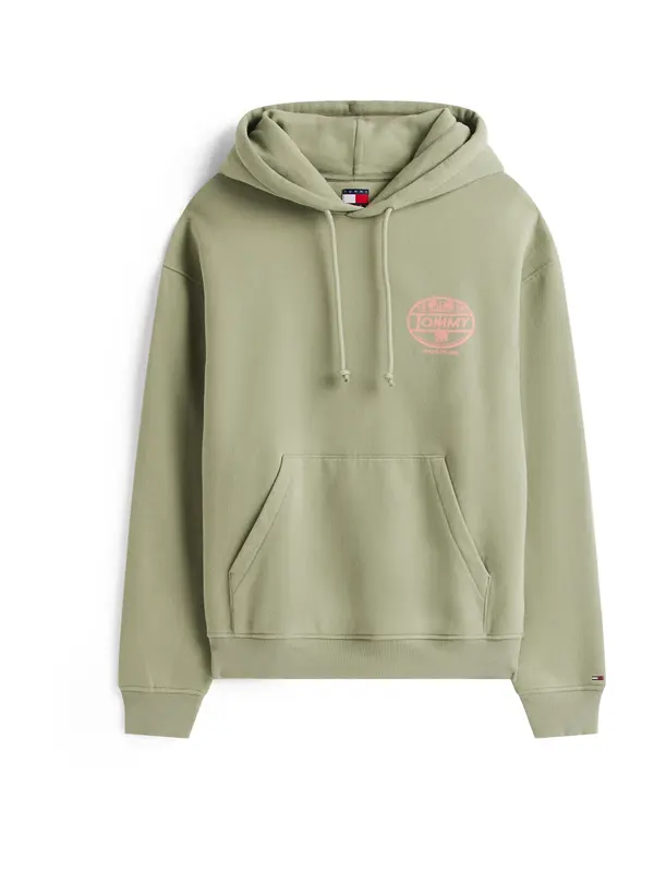 Tommy Jeans Tommy Jeans Sweater majica 'NOVELTY'  pastelno zelena / bijela