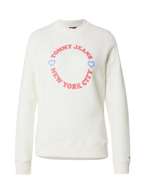 Tommy Jeans Tommy Jeans Sweater majica 'NYC'  svijetloplava / roza / bijela