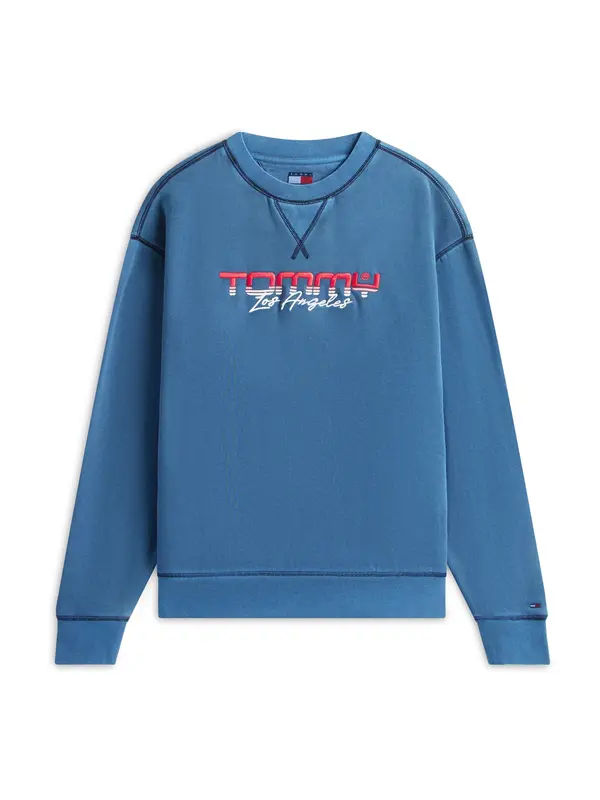 Tommy Jeans Tommy Jeans Sweater majica  plava / crvena / bijela