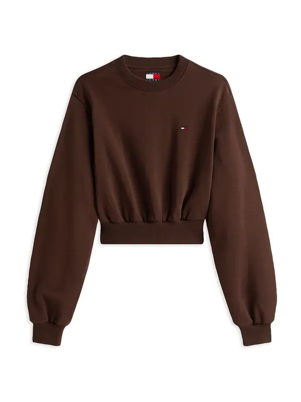 Tommy Jeans Tommy Jeans Sweater majica  smeđa