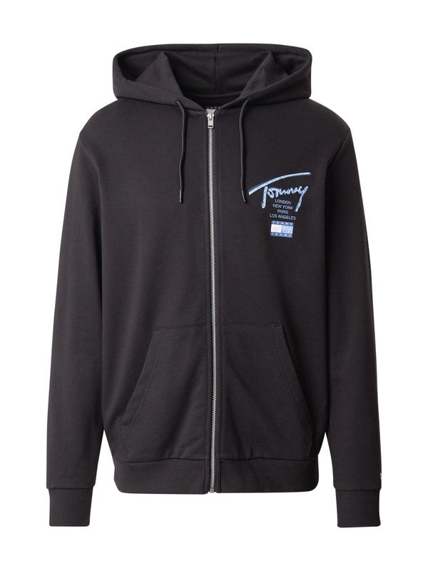 Tommy Jeans Tommy Jeans Sweater majica  svijetloplava / crna / bijela