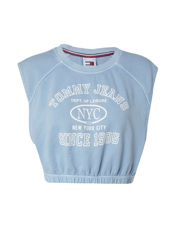 Tommy Jeans Tommy Jeans Sweater majica 'Varsity'  svijetloplava / bijela