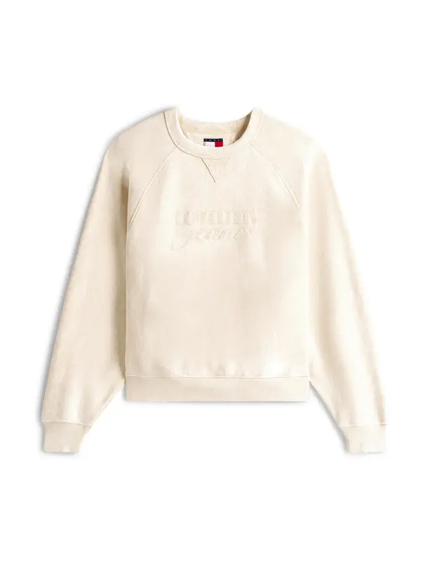 Tommy Jeans Tommy Jeans Sweater majica  vuneno bijela