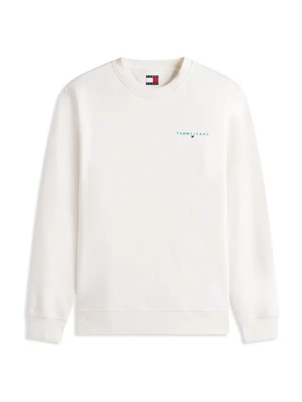 Tommy Jeans Tommy Jeans Sweater majica  zelena / bijela