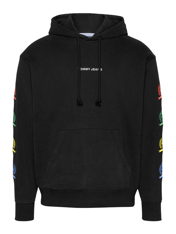 Tommy Jeans Tommy Jeans Sweater majica  žuta / svijetlocrvena / crna / bijela