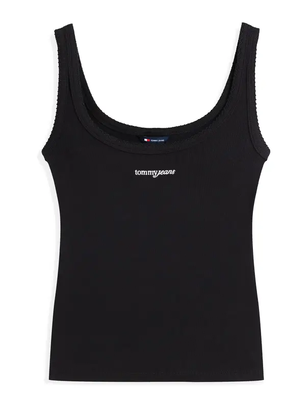 Tommy Jeans Tommy Jeans Top  crna / bijela