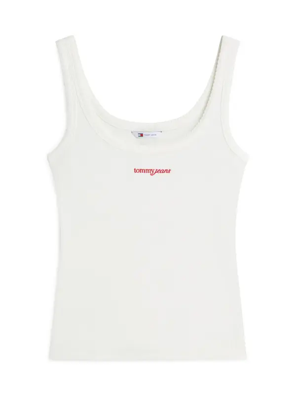 Tommy Jeans Tommy Jeans Top  crvena / bijela