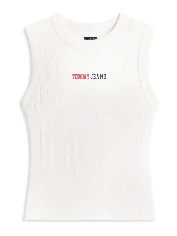 Tommy Jeans Tommy Jeans Top 'ESS'  crvena / crna / bijela