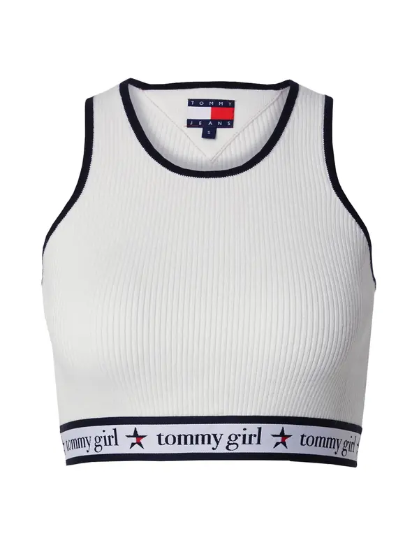 Tommy Jeans Tommy Jeans Top s naramenicama  mornarsko plava / crvena / bijela