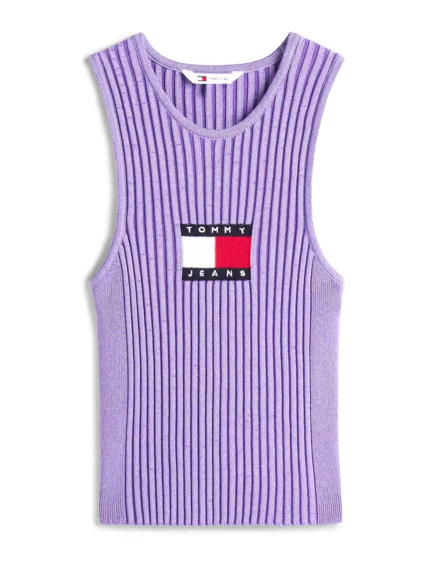 Tommy Jeans Tommy Jeans Top s naramenicama  mornarsko plava / lavanda / svijetlo crvena / bijela