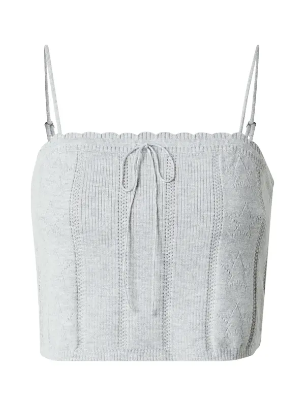 Tommy Jeans Tommy Jeans Top s naramenicama  siva melange