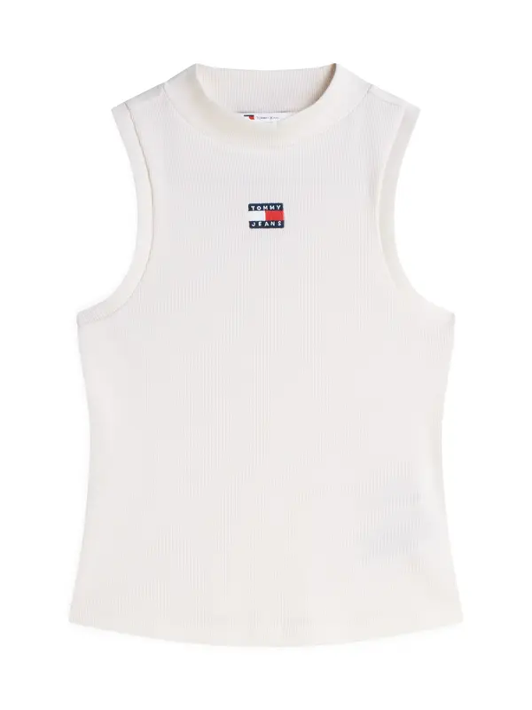 Tommy Jeans Tommy Jeans Top 'Tommy Badge Slim Tank'  mornarsko plava / crvena / bijela
