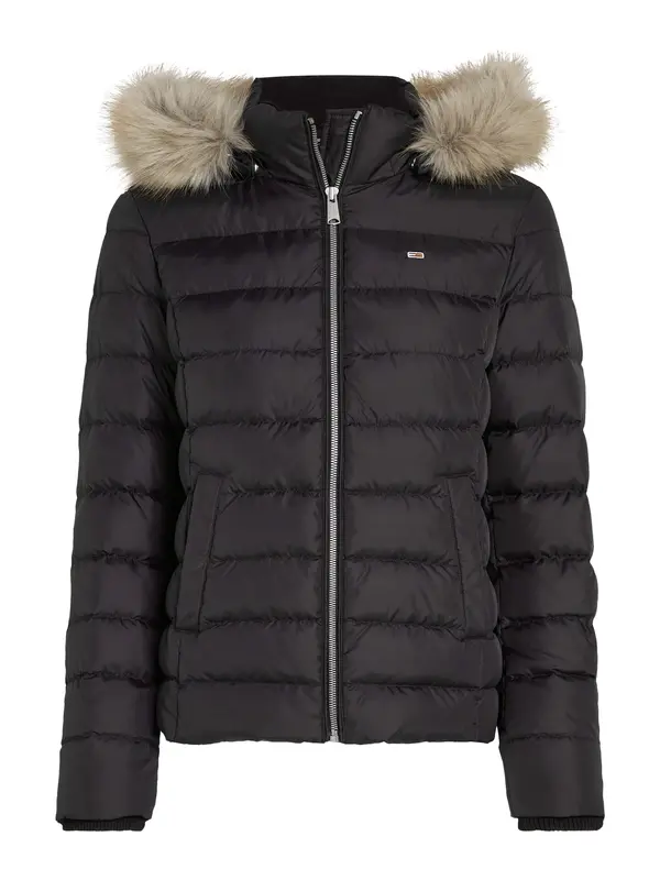 Tommy Jeans Tommy Jeans Zimska jakna  bež / svijetlosiva / crna