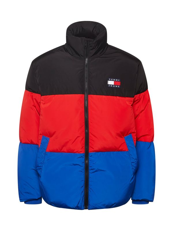 Tommy Jeans Tommy Jeans Zimska jakna 'Bold'  kraljevsko plava / crvena / crna / bijela
