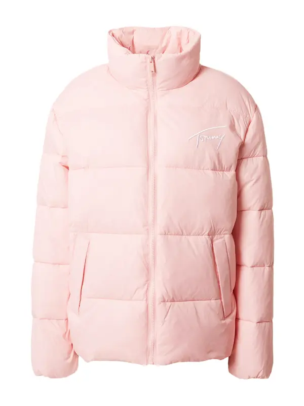Tommy Jeans Tommy Jeans Zimska jakna  roza / bijela