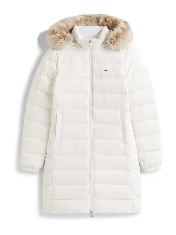 Tommy Jeans Tommy Jeans Zimski kaput 'Essential'  bež / bijela