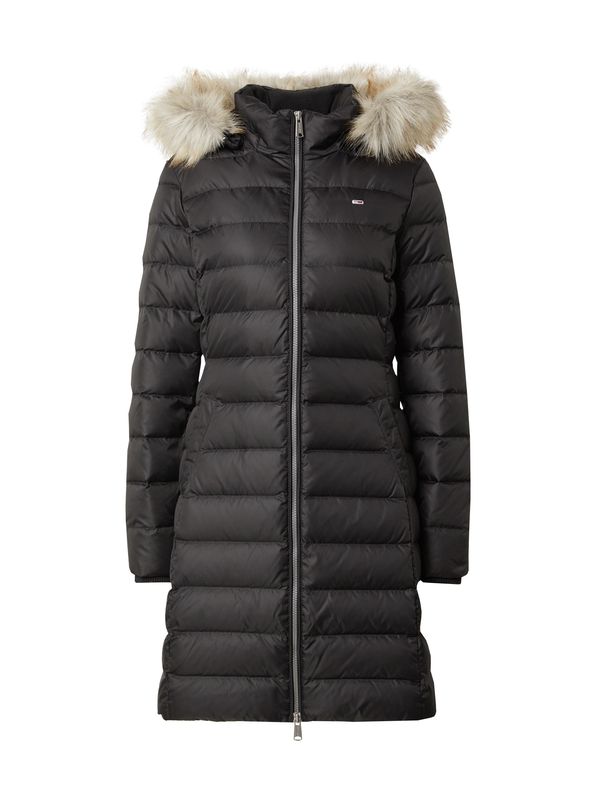 Tommy Hilfiger Tommy Jeans Zimski kaput 'ESSENTIAL'  bež melange / crna