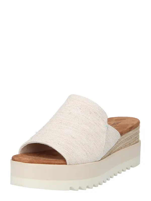 TOMS TOMS Sandale 'DIANA MULE'  bež / vuneno bijela