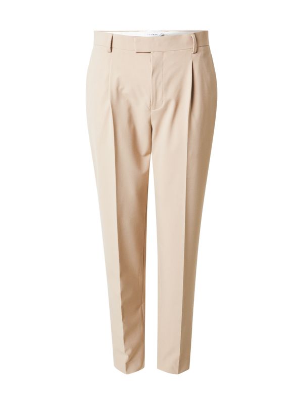 TOPMAN TOPMAN Hlače s naborima  kameno siva