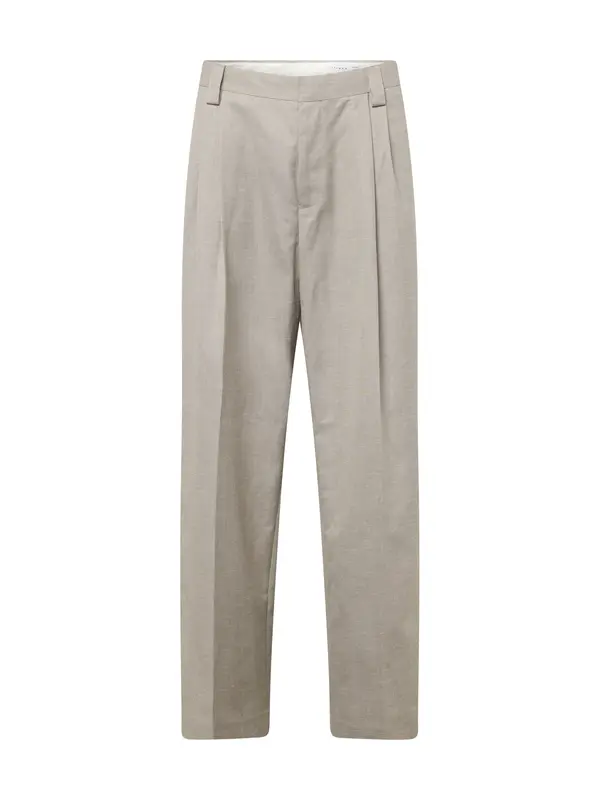 TOPMAN TOPMAN Hlače s naborima  kameno siva