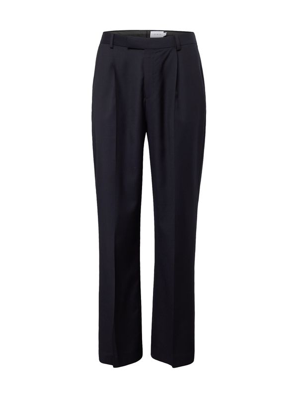 TOPMAN TOPMAN Hlače s naborima  mornarsko plava