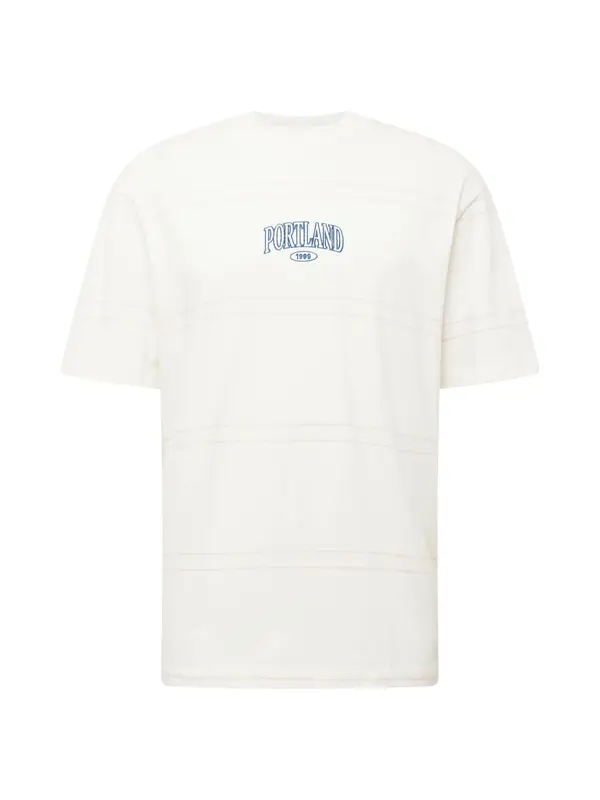 TOPMAN TOPMAN Majica 'Portland'  ecru/prljavo bijela / crno plava / losos