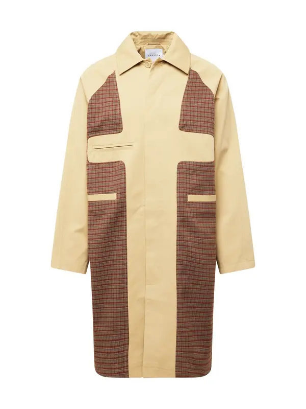 TOPMAN TOPMAN Prijelazni kaput  smeđa / svijetložuta / tamno crvena