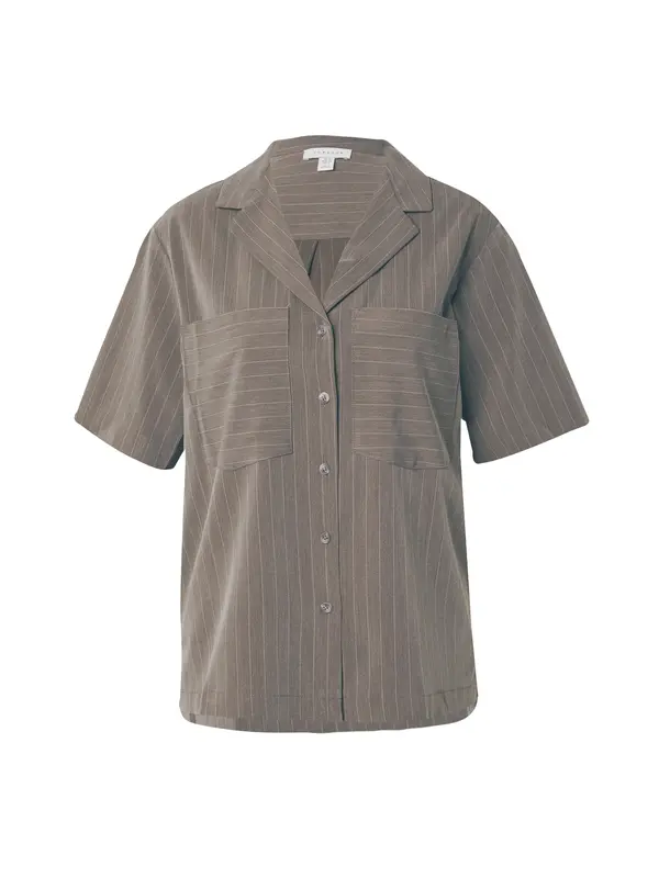 TOPSHOP TOPSHOP Bluza  taupe siva / bijela