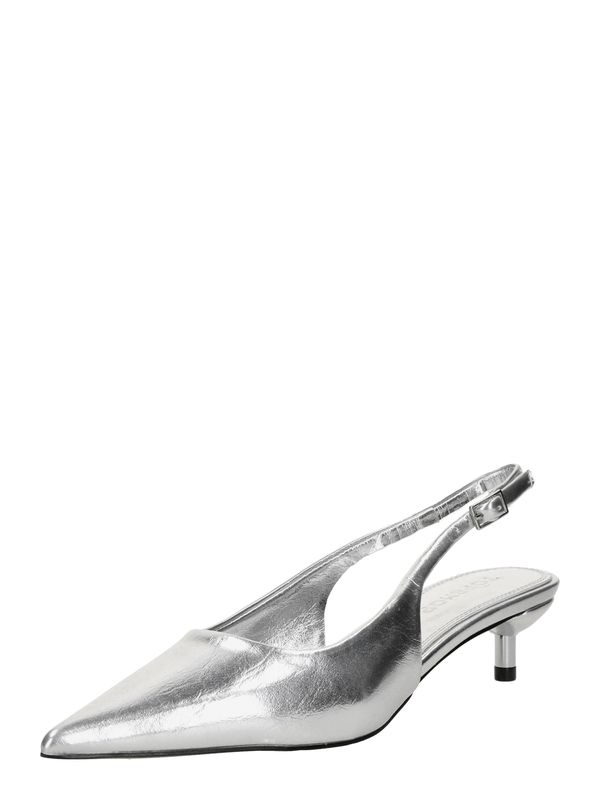 TOPSHOP TOPSHOP Cipele s potpeticom i otvorenom petom 'Ellie'  srebro